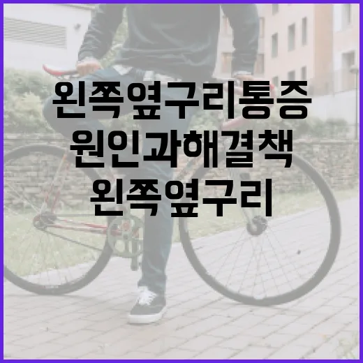 왼쪽 옆구리 통증의 원인과 해결책 - 요약