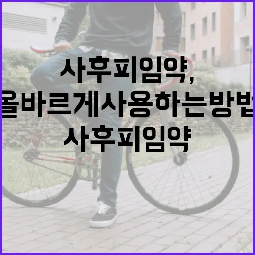 사후피임약, 올바르게 사용하는 방법 - 요약