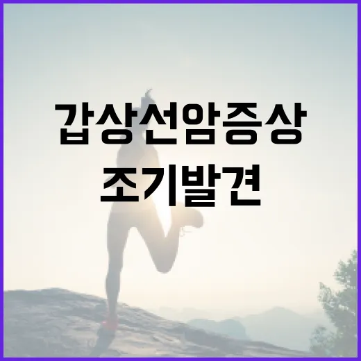 갑상선암 증상 및 조기 발견을 위한 팁 - 요약
