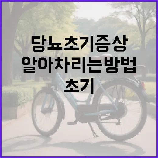 당뇨 초기 증상 알아차리는 방법 - 요약