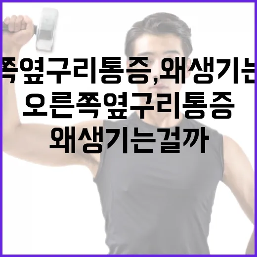 오른쪽 옆구리 통증, 왜 생기는 걸까? - 요약