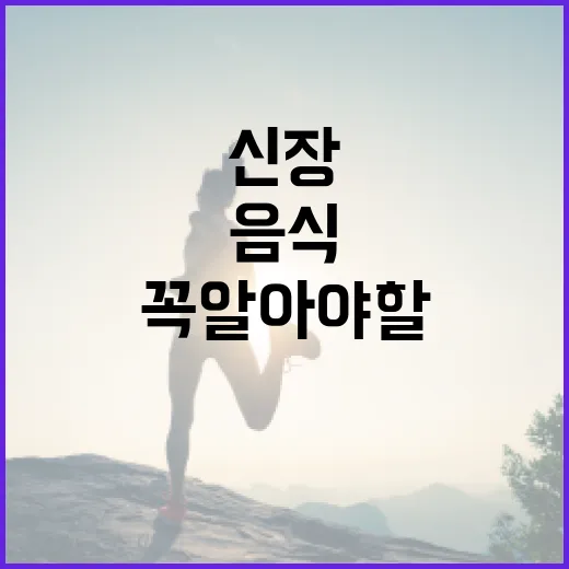 신장을 건강하게: 꼭 알아야 할 음식 리스트 - 요약