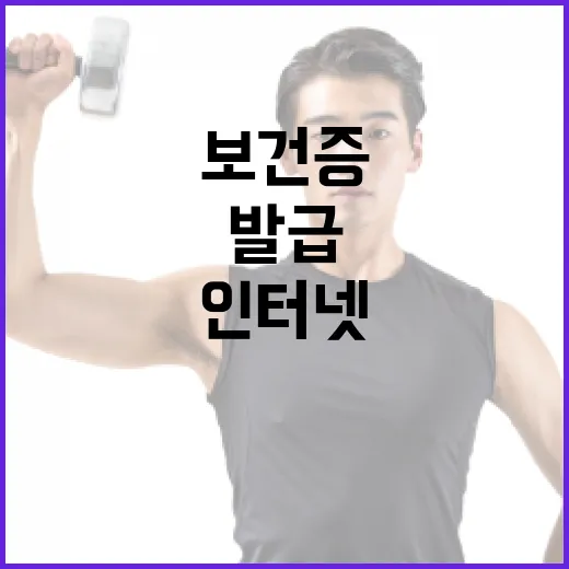 보건증 인터넷발급, 이렇게 쉽게 해결하세요 - 요약