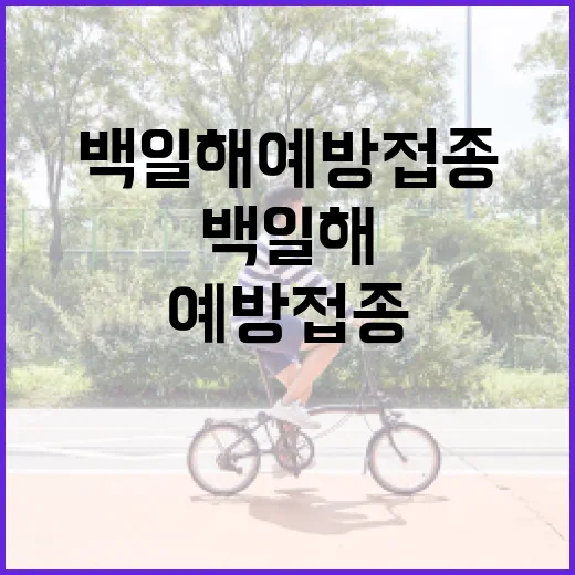 백일해 예방접종, 왜 중요한가? - 요약