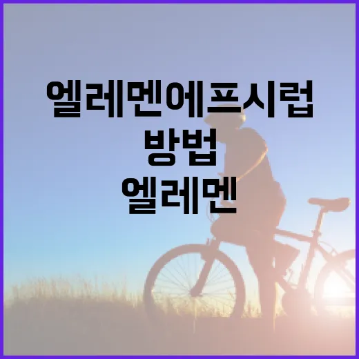 엘레멘에프 시럽을 효과적으로 활용하는 방법 - 요약