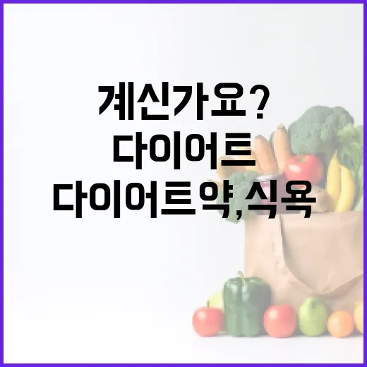 다이어트약, 식욕만 줄이면 되는 약이라고 생각하고 계신가요? - 요약