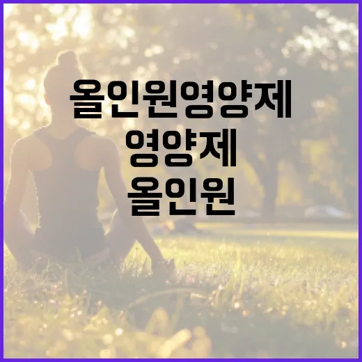 올인원영양제, 하나만 챙기면 정말 충분할까요? - 요약