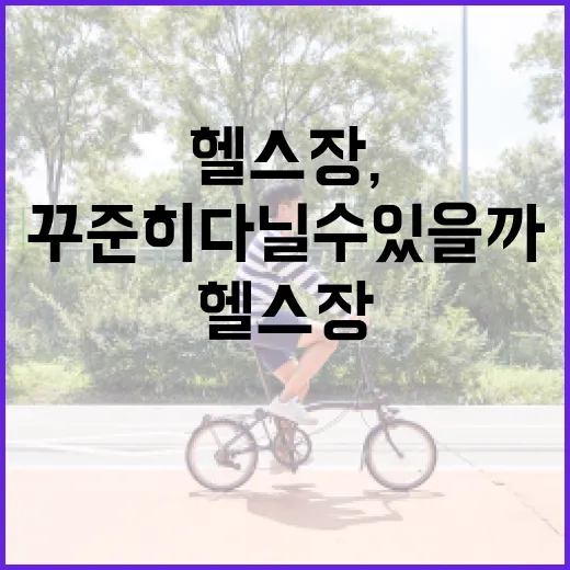 근처헬스장, 가까운 곳이면 정말 꾸준히 다닐 수 있을까요? - 요약