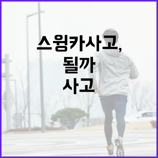 스윙카 사고, 넘어졌을 때 어디까지 지켜봐도 될까요? - 요약
