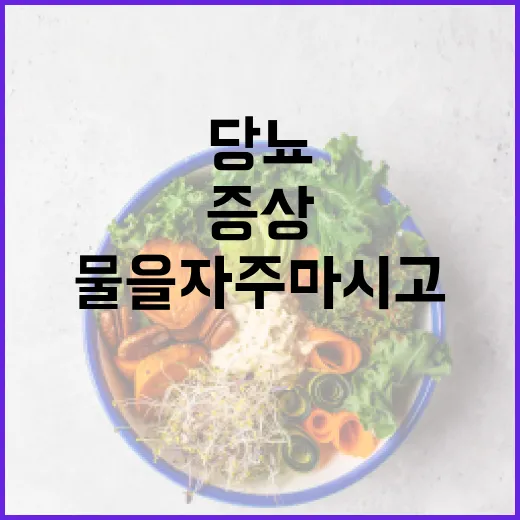 물을 자주 마시고 화장실도 늘었다면, 당뇨초기증상일까요? - 요약