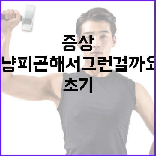 당뇨초기증상, 그냥 피곤해서 그런 걸까요? - 요약