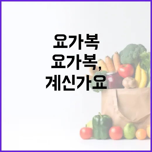요가복, 몸에 너무 꽉 끼게 입고 계신가요? - 요약