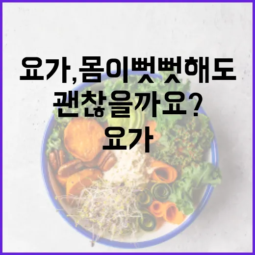 요가, 몸이 뻣뻣해도 시작해도 괜찮을까요? - 요약
