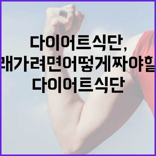 다이어트식단, 굶지 않고 오래 가려면 어떻게 짜야 할까요? - 요약