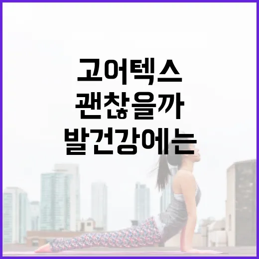 고어텍스운동화, 발 건강에는 정말 괜찮을까요? - 요약