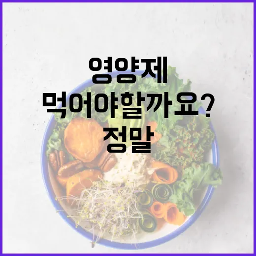 영양제, 정말 매일 먹어야 할까요? - 요약