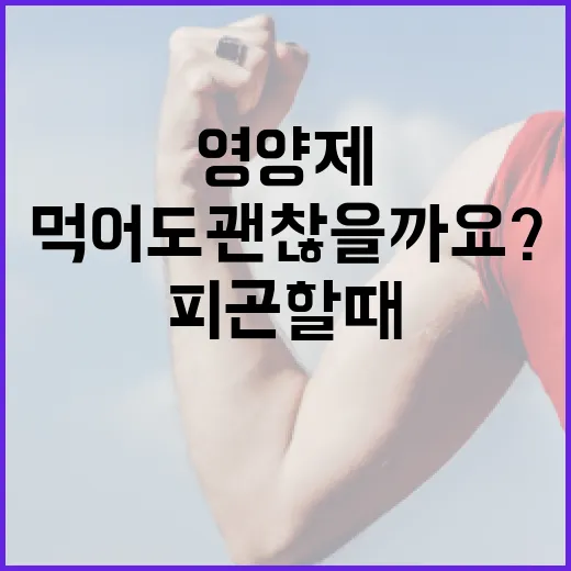 간영양제, 피곤할 때마다 먹어도 괜찮을까요? - 요약