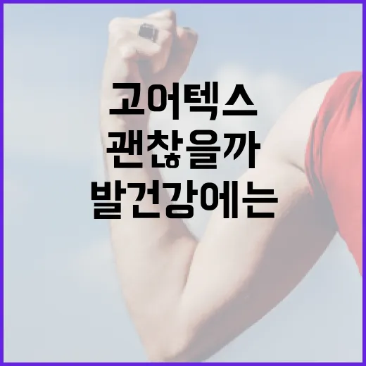고어텍스운동화, 발 건강에는 정말 괜찮을까요? - 요약