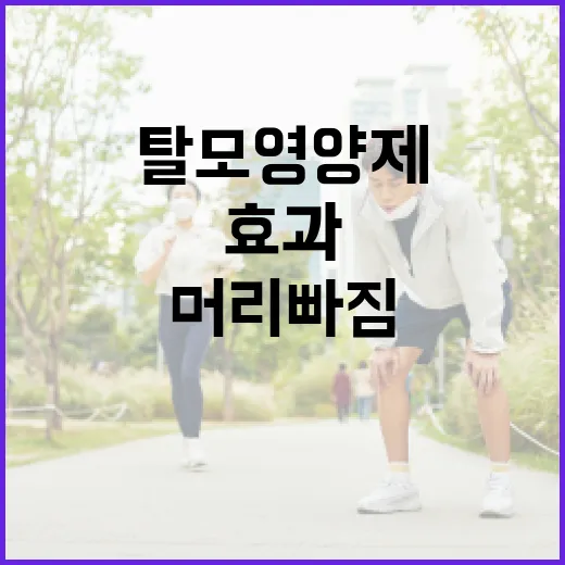 탈모영양제, 정말 머리 빠짐에 효과가 있을까요? - 요약
