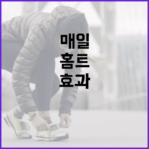 홈트, 매일 해야 효과가 날까요? - 요약