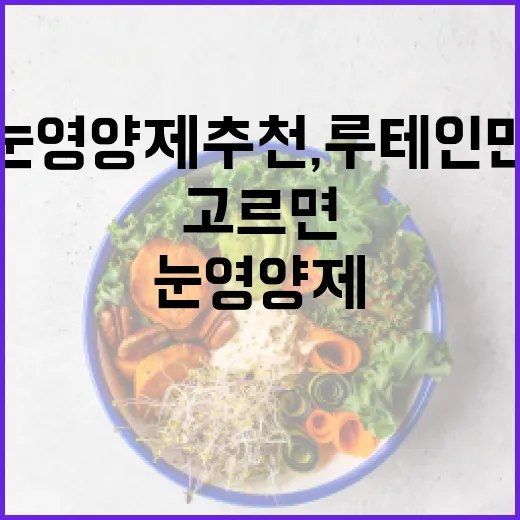 눈영양제추천, 루테인만 고르면 충분할까요? - 요약