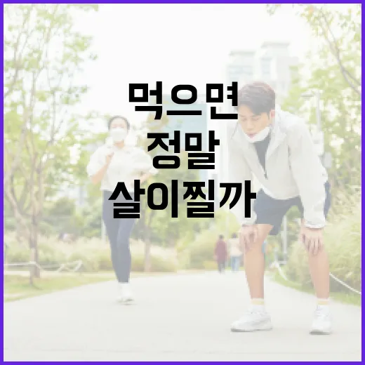 다이어트야식, 정말 먹으면 바로 살이 찔까요? - 요약