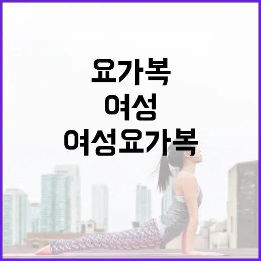 여성요가복, 몸에 맞게 고르고 계신가요? - 요약