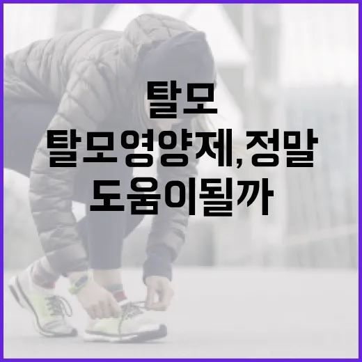 탈모영양제, 정말 머리카락에 도움이 될까요? - 요약