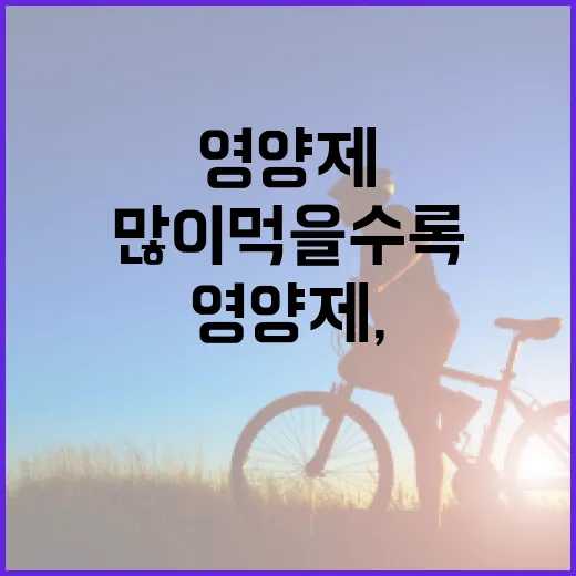 영양제, 많이 먹을수록 몸에 좋다고 생각하고 계신가요? - 요약