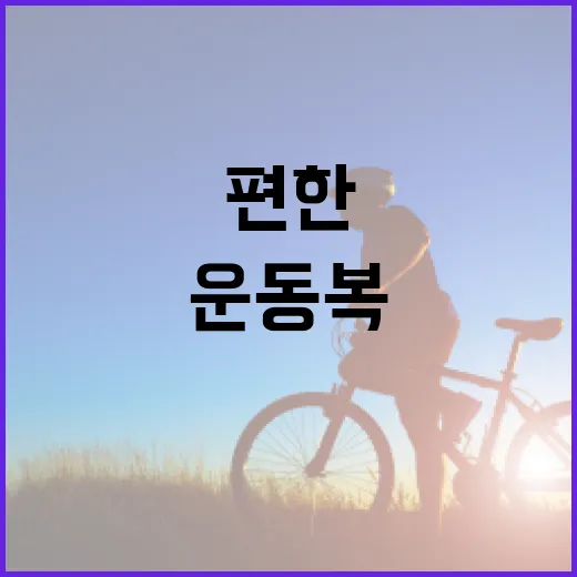 운동복, 그냥 편한 옷이면 충분할까요? - 요약