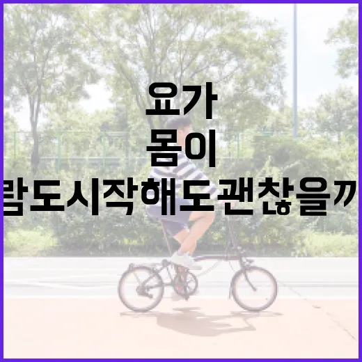 요가, 몸이 뻣뻣한 사람도 시작해도 괜찮을까요? - 요약