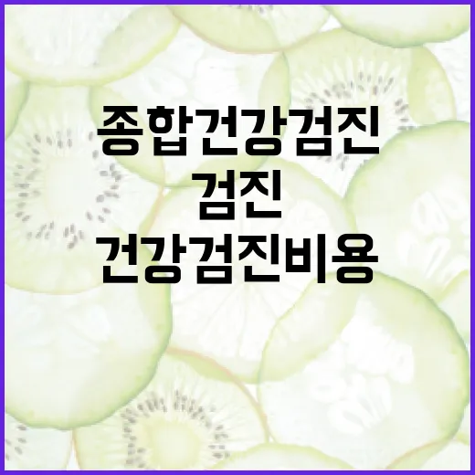 종합건강검진비용, 얼마부터 준비하면 부담이 덜할까요? - 요약