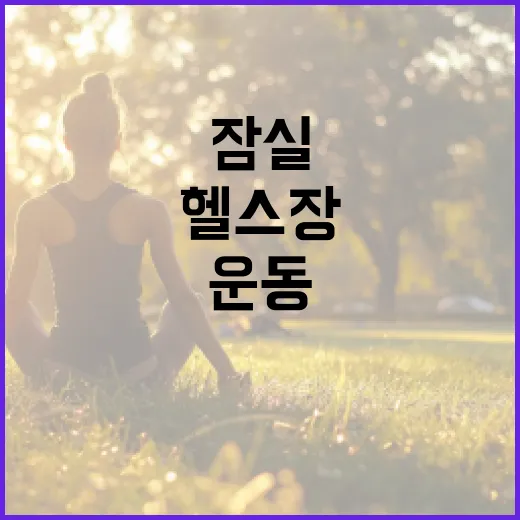 잠실헬스장 다니기 전, 내 몸에 맞는 운동 기준이 궁금하신가요? - 요약