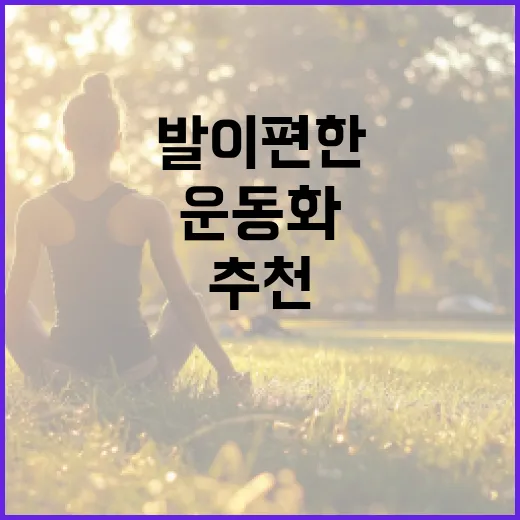 운동화추천, 발이 편한 기준부터 보고 계신가요? - 요약