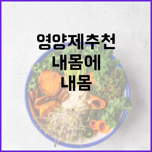 영양제추천, 내 몸에는 어떤 것부터 필요할까요? - 요약