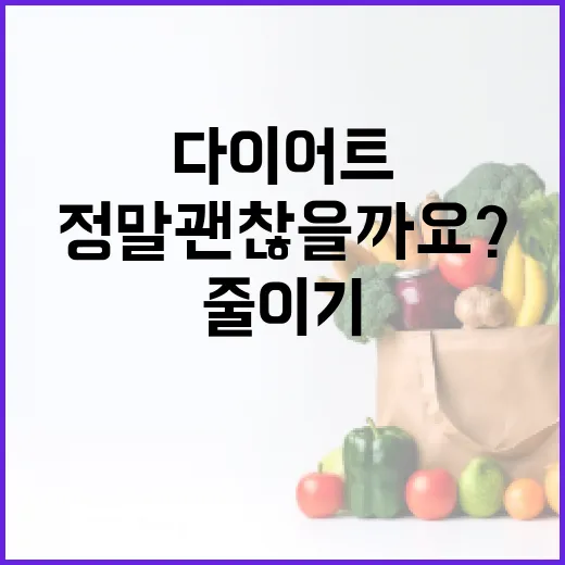 다이어트쌀, 밥을 줄이기 힘든 사람에게 정말 괜찮을까요? - 요약
