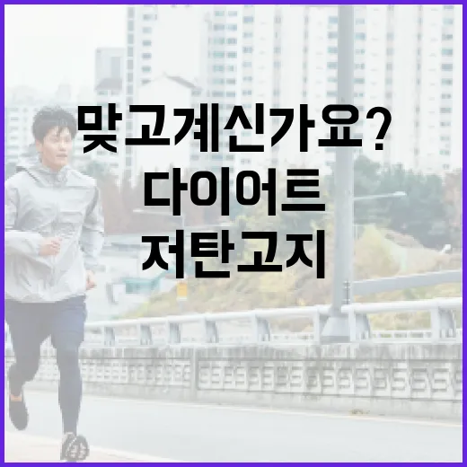 저탄고지다이어트, 체중은 줄어도 내 몸에 맞고 계신가요? - 요약