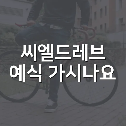 씨엘드레브 예식 가시나요? 긴 하루 덜 지치게 보내려면 무엇을 챙길까요? - 요약
