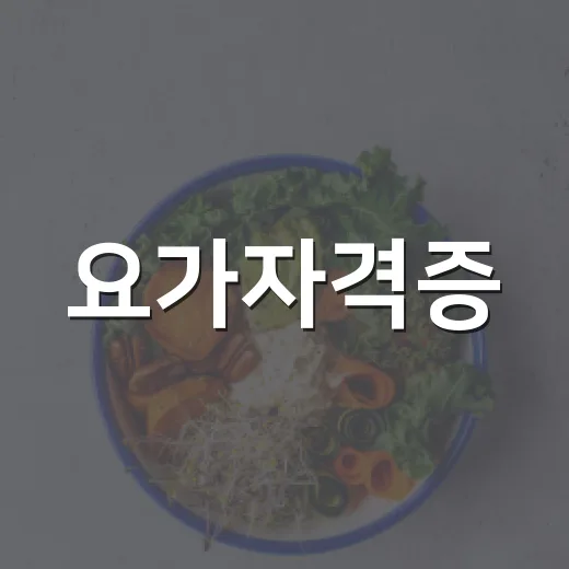 요가자격증, 몸을 잘 아는 사람에게 더 필요할까요? - 요약