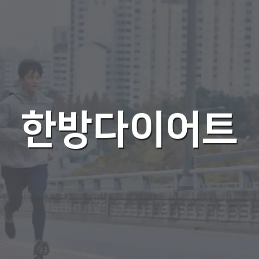 한방다이어트, 체질에 맞으면 정말 덜 힘들까요? - 요약