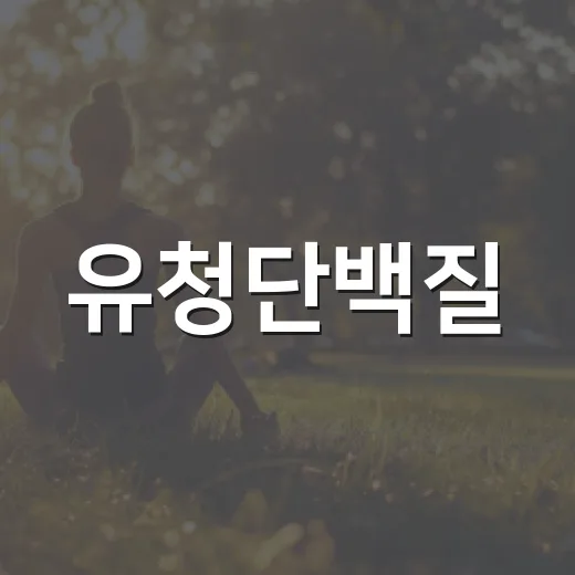유청단백질, 매일 먹어도 괜찮은지 궁금하신가요? - 요약