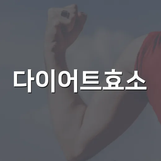다이어트효소, 정말 살 빠지는 데 도움이 될까요? - 요약
