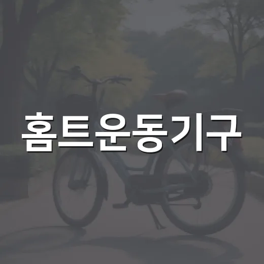 홈트운동기구, 집에 들이기 전에 무엇을 먼저 봐야 할까요? - 요약
