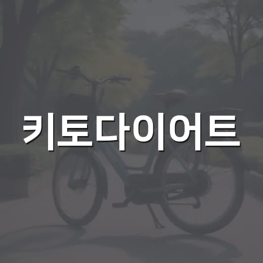 키토다이어트, 살은 빠지는데 몸에는 괜찮을까요? - 요약