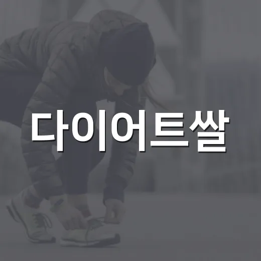 다이어트쌀, 밥을 바꾸면 체중 관리가 정말 쉬워질까요? - 요약