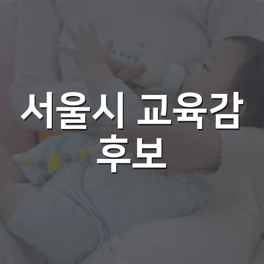 서울시 교육감 후보, 아이 학교생활 기준으로 어떻게 봐야 할까요? - 요약