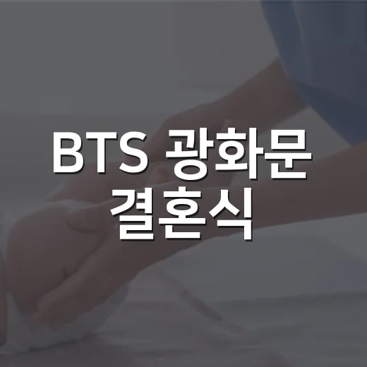 BTS 광화문 결혼식, 인파 속 하객이라면 몸은 어떻게 챙겨야 할까요? - 요약