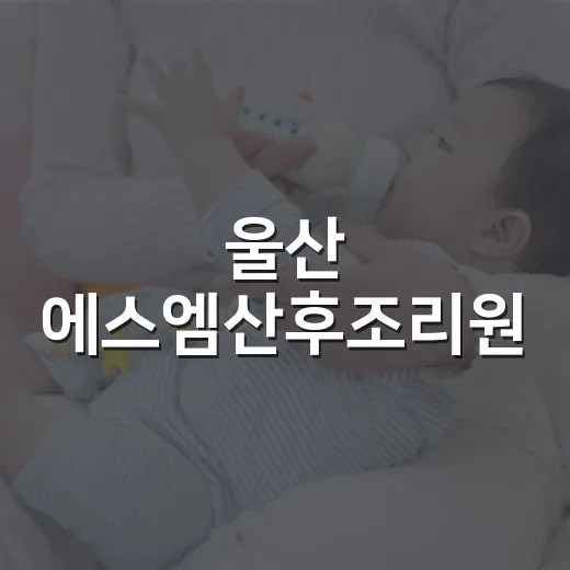 울산 에스엠산후조리원, 출산 전 어떤 기준으로 봐야 할까요? - 요약