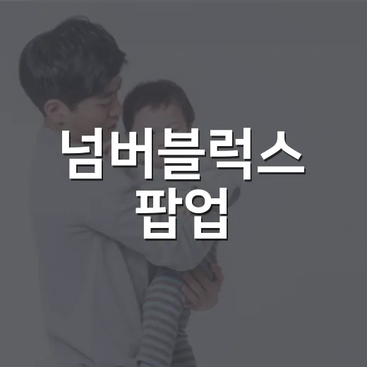 넘버블럭스 팝업, 아이와 가기 전에 무엇을 챙기면 좋을까요? - 요약