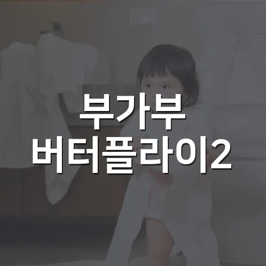 부가부 버터플라이2, 아이 허리와 부모 손목까지 생각하면 괜찮을까요? - 요약
